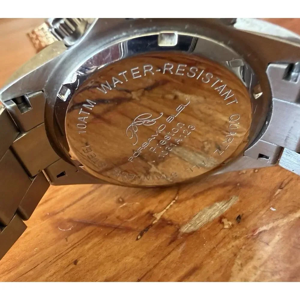 Porsamo Bleu Preston Multifunction Stainless Steel Watch Date Subdials Bracelet